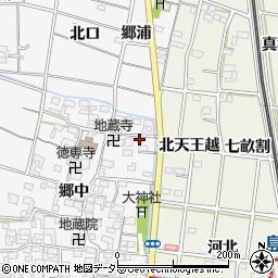 愛知県一宮市大和町於保郷中2461周辺の地図