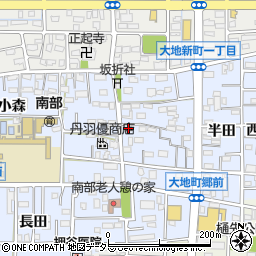 愛知県岩倉市大地町郷内1250周辺の地図