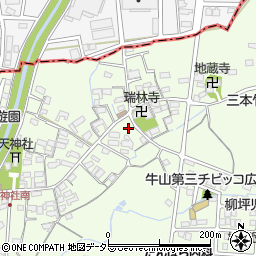 愛知県春日井市牛山町1399-2周辺の地図