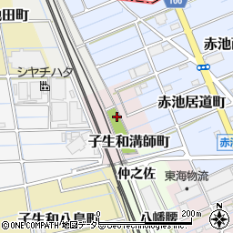 愛知県稲沢市子生和溝師町周辺の地図