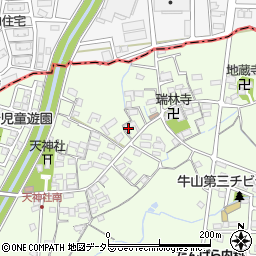 愛知県春日井市牛山町1375周辺の地図