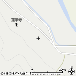 京都府南丹市美山町長谷（二ツ谷）周辺の地図