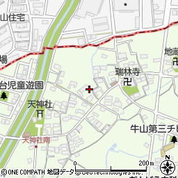 愛知県春日井市牛山町1376周辺の地図