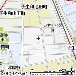 愛知県稲沢市子生和神明町周辺の地図