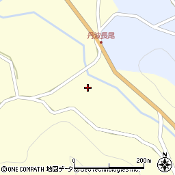 京都府南丹市美山町長尾上周辺の地図