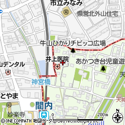 愛知県春日井市牛山町296周辺の地図