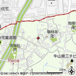 愛知県春日井市牛山町1378周辺の地図