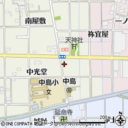 愛知県一宮市萩原町西宮重東光堂周辺の地図
