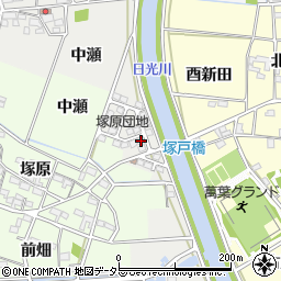 愛知県一宮市明地中瀬26-27周辺の地図