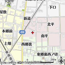 愛知県一宮市萩原町滝南平16周辺の地図