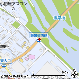 飯泉橋西周辺の地図