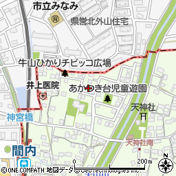 愛知県春日井市牛山町351周辺の地図