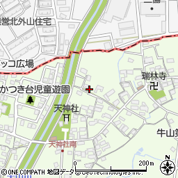 愛知県春日井市牛山町446-12周辺の地図