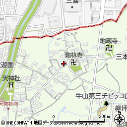 愛知県春日井市牛山町1394-3周辺の地図