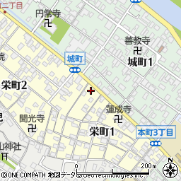越川山楽堂周辺の地図