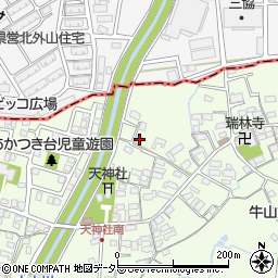 愛知県春日井市牛山町446-11周辺の地図