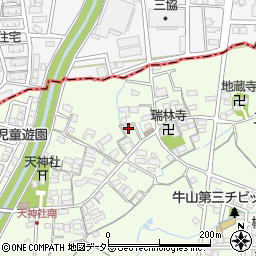 愛知県春日井市牛山町1396周辺の地図