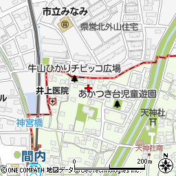 愛知県春日井市牛山町349-1周辺の地図