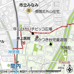 愛知県春日井市牛山町349-5周辺の地図