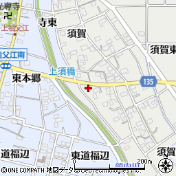 愛知県一宮市明地須賀167周辺の地図