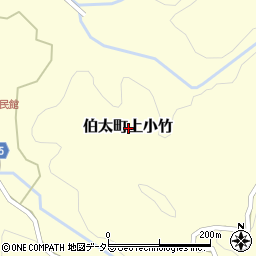 島根県安来市伯太町上小竹周辺の地図