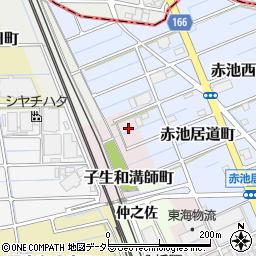 愛知県稲沢市子生和町溝師周辺の地図