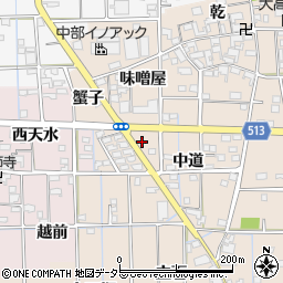 愛知県一宮市萩原町高木味噌屋39周辺の地図