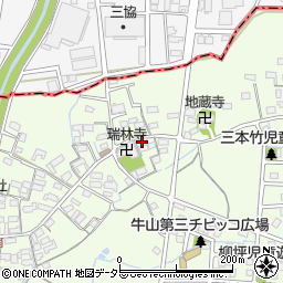 愛知県春日井市牛山町1361-1周辺の地図