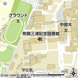 附属三浦記念図書館周辺の地図