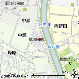 愛知県一宮市明地中瀬26-21周辺の地図
