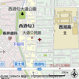 メナード化粧品小田原緑町代行店周辺の地図