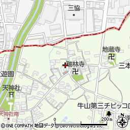 愛知県春日井市牛山町1394周辺の地図