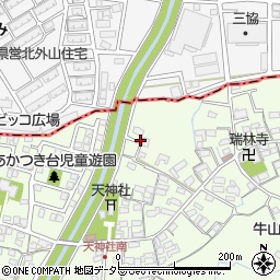 愛知県春日井市牛山町446周辺の地図