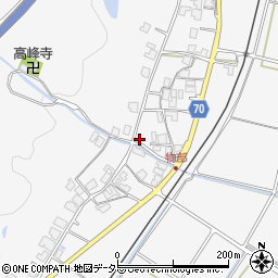 兵庫県朝来市物部610周辺の地図