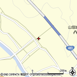 兵庫県丹波市青垣町山垣840周辺の地図