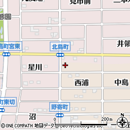 愛知県岩倉市野寄町西浦6周辺の地図