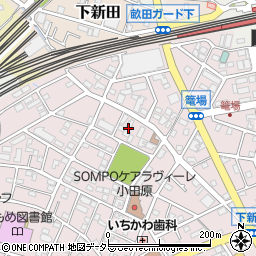 神奈川県小田原市南鴨宮2丁目15周辺の地図