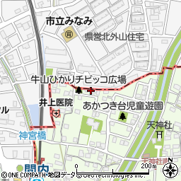 愛知県春日井市牛山町348周辺の地図
