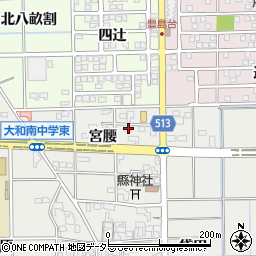 愛知県一宮市大和町南高井宮腰64周辺の地図