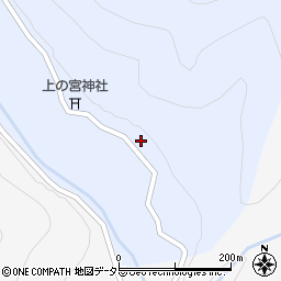 京都府京都市左京区久多上の町253周辺の地図