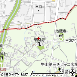 愛知県春日井市牛山町1416-11周辺の地図