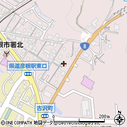 滋賀県彦根市古沢町392周辺の地図