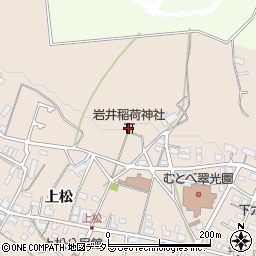 岩井稲荷神社周辺の地図