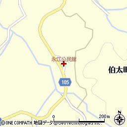 永江公民館周辺の地図