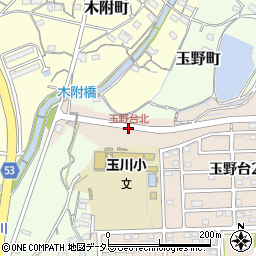 玉野台北周辺の地図
