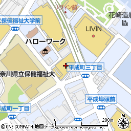 ダイソーヴィスポ横須賀店周辺の地図