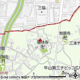愛知県春日井市牛山町1418-2周辺の地図