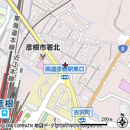 滋賀県彦根市古沢町491周辺の地図