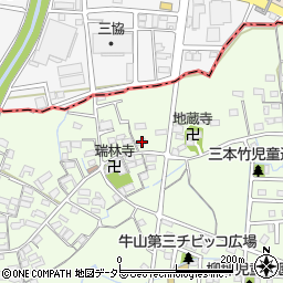 愛知県春日井市牛山町1354周辺の地図