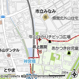 愛知県春日井市牛山町296-23周辺の地図